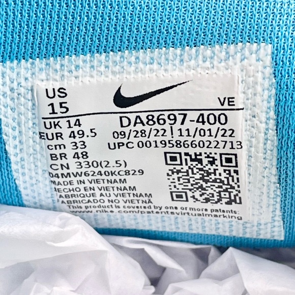 Nike Pegasus Trail 3 Laser Blue Habanero Red DA8697-400 Running Shoe Men’s Sz 15 - Picture 11 of 11